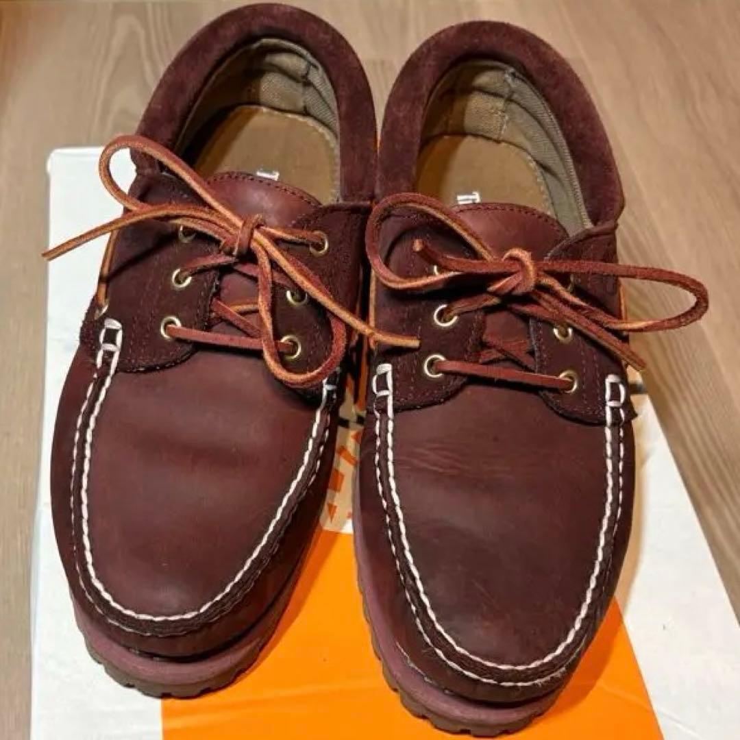 ティンバーランド timberland デッキシューズ 3 eye バーガンディ