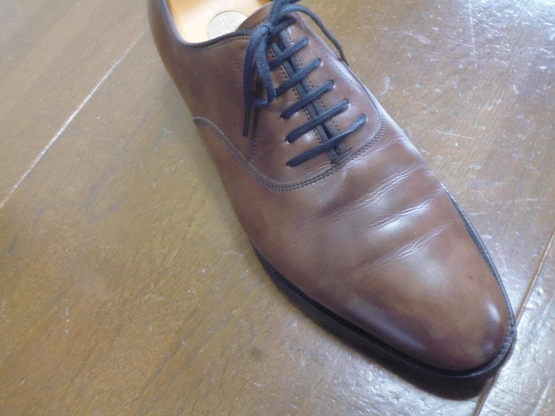 ぐ*け様 ジョンロブ　ガルニエ２　７D　茶　ブラウンミュージアムカーフ