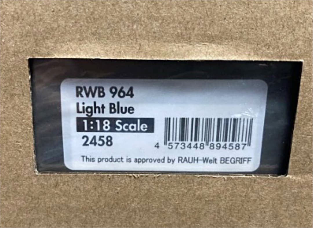 1／18ミニカー イグニッションモデル　ポルシェRWB964ライトブルー【新品】