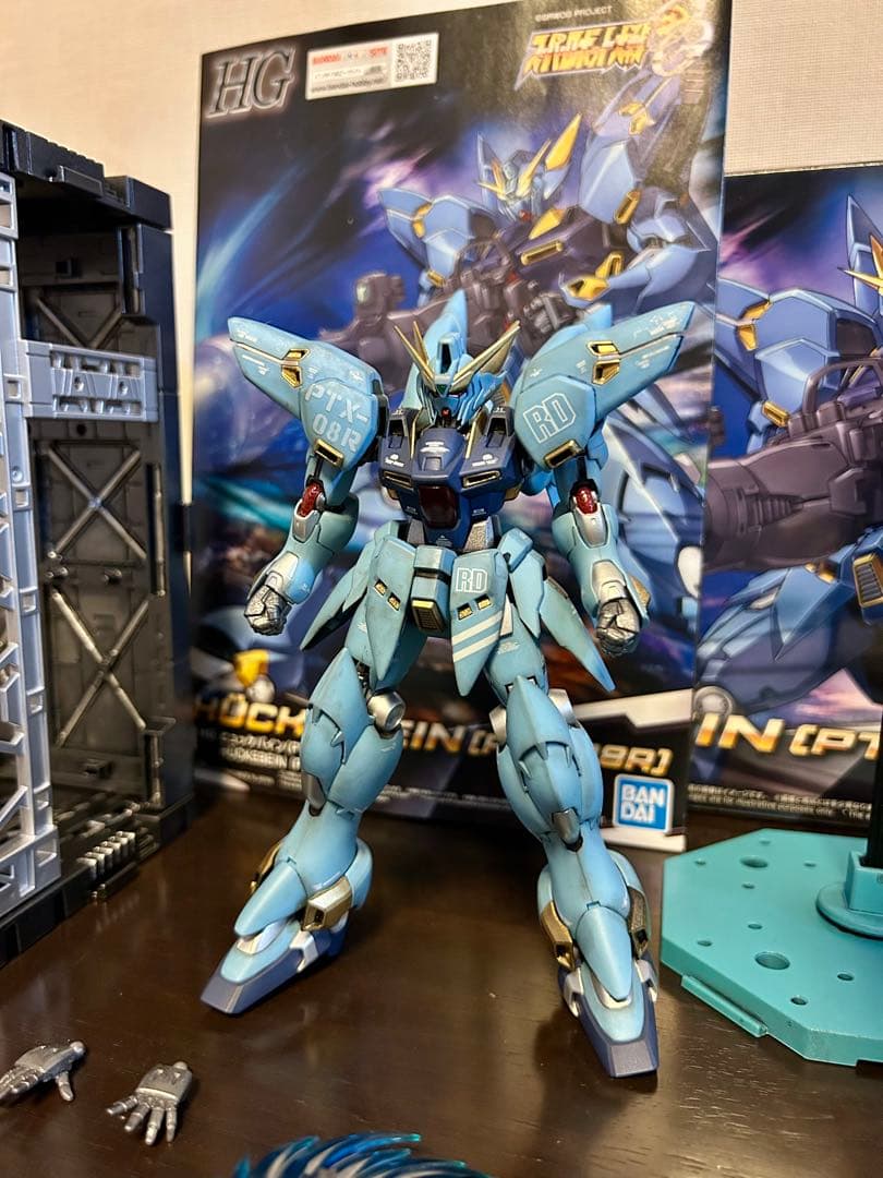 スパロボOG 【塗装済完成品】 HGヒュッケバイン PTX-08R 4大購入特典