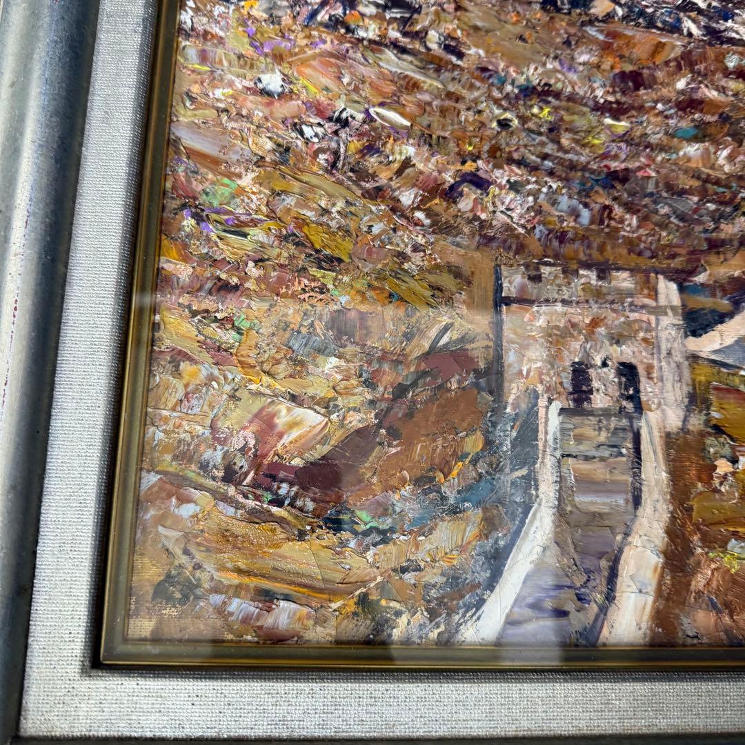 絵画 服部保 長城 油彩 油絵 風景画 F8 定価37万円