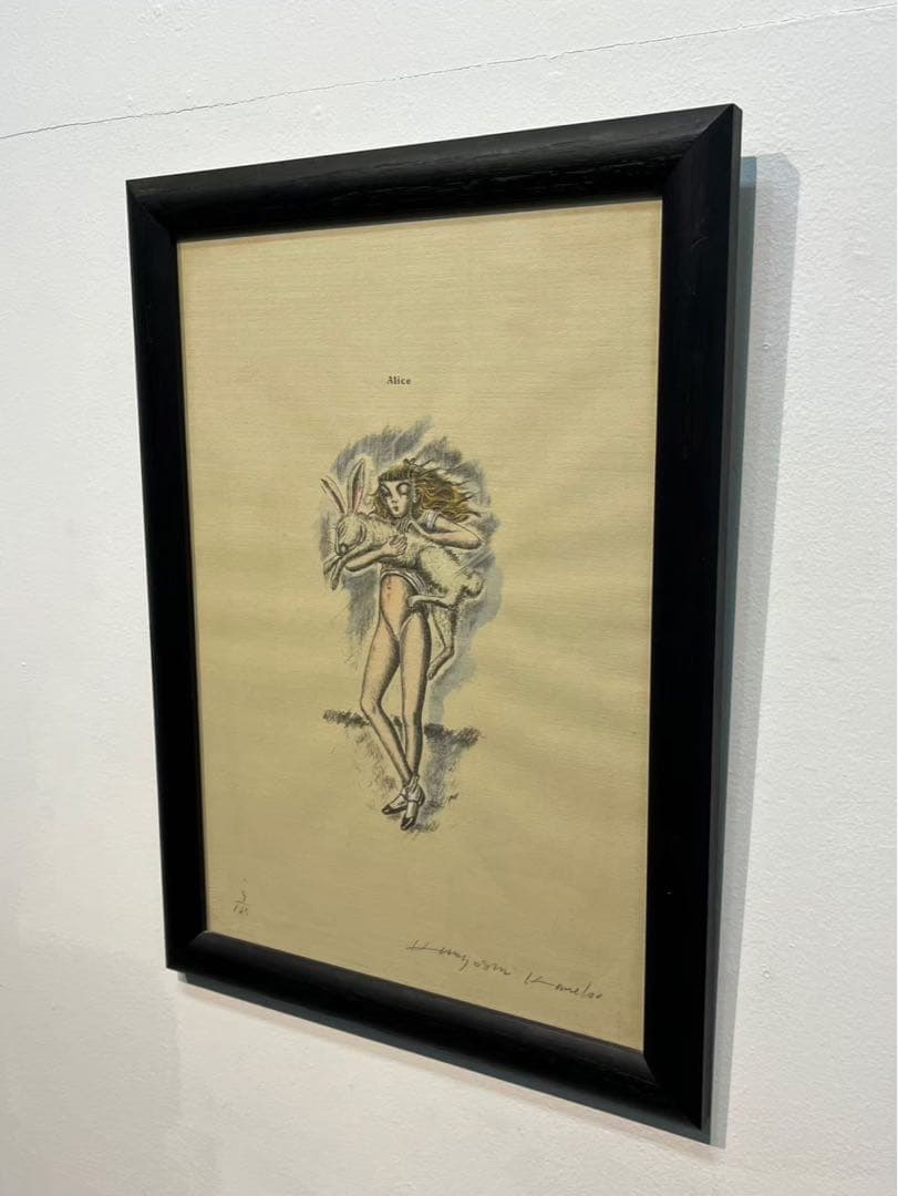 金子國義 リトグラフ 手彩色17/35 額装済 - メルカリ