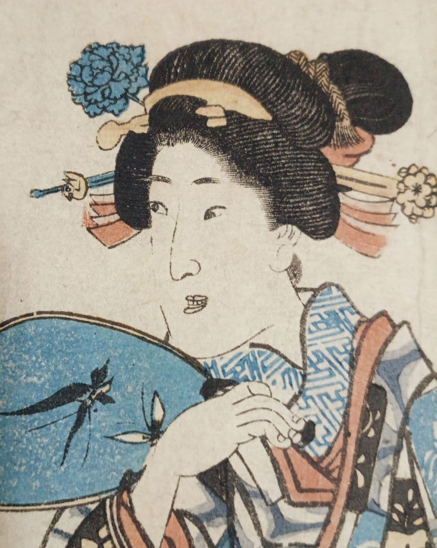 浮世絵、五郎句之内皐月、錦朝樓芳虎画（歌川芳虎)安政