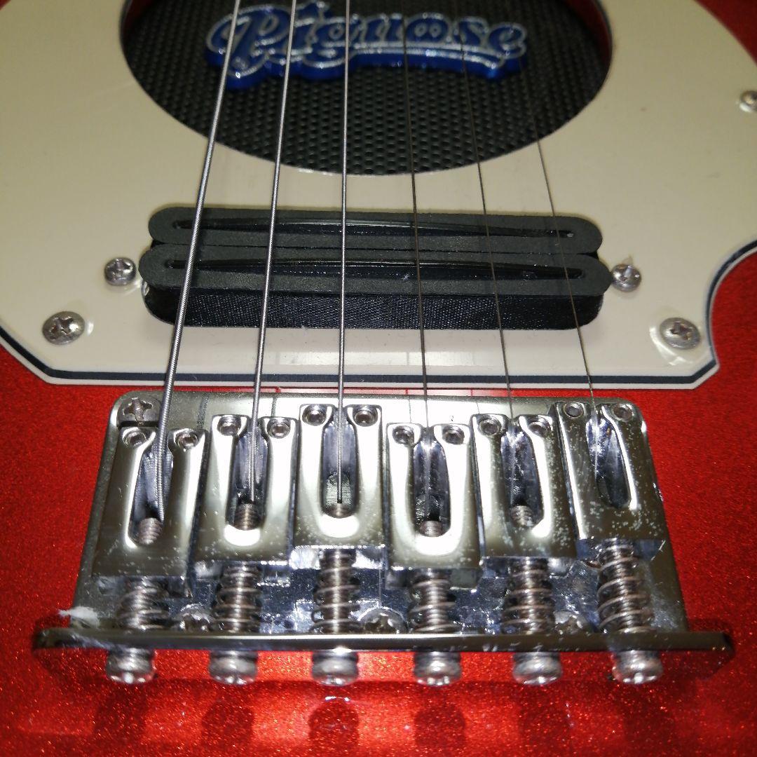 ピグノーズ Pignose レッド エレキギター コンパクト ケース付き