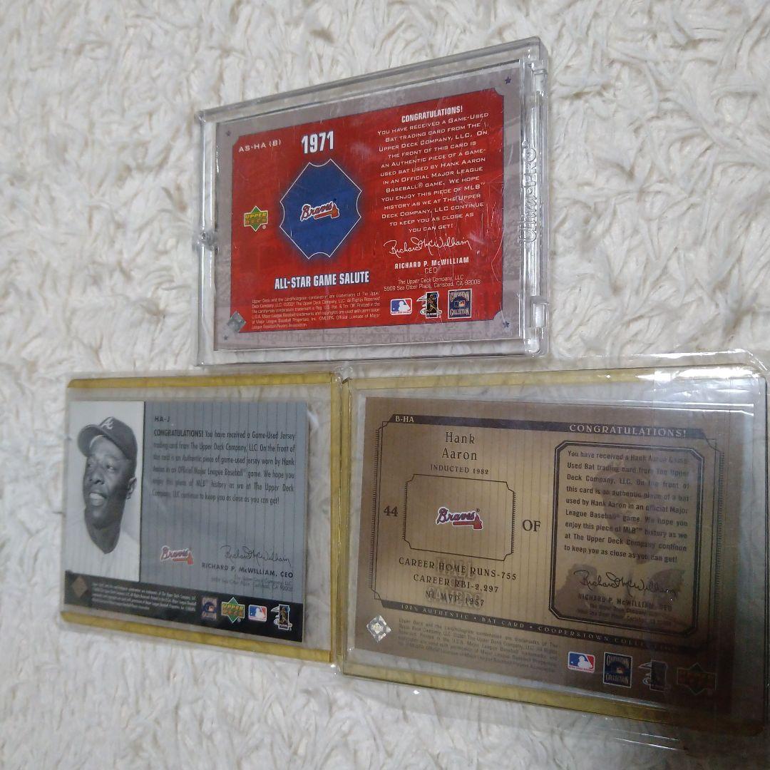 MLB ハンク・アーロンカード（ジャージ・バット）