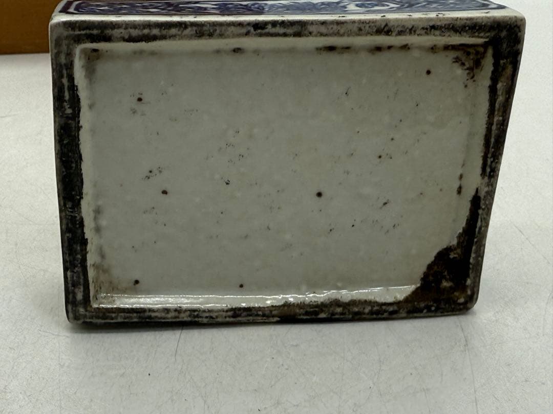 中国 清時代 染付 硯 花果紋 木箱入 送料込み251108 - メルカリ