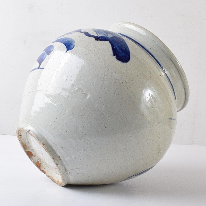 朝鮮美術 李朝 高麗白磁 染付 花文 壺 V R7906C - メルカリ