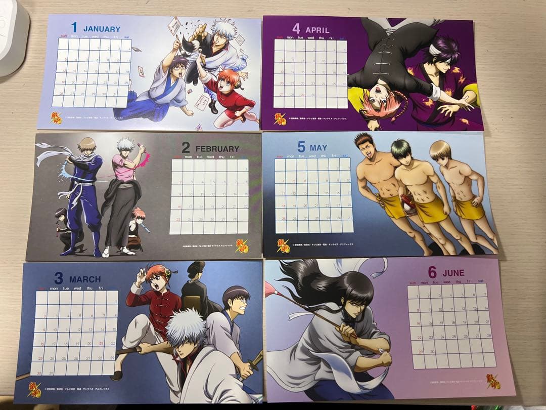 銀魂 アニプレックス特典 2014 2015カレンダー 非売品 レア コンプ