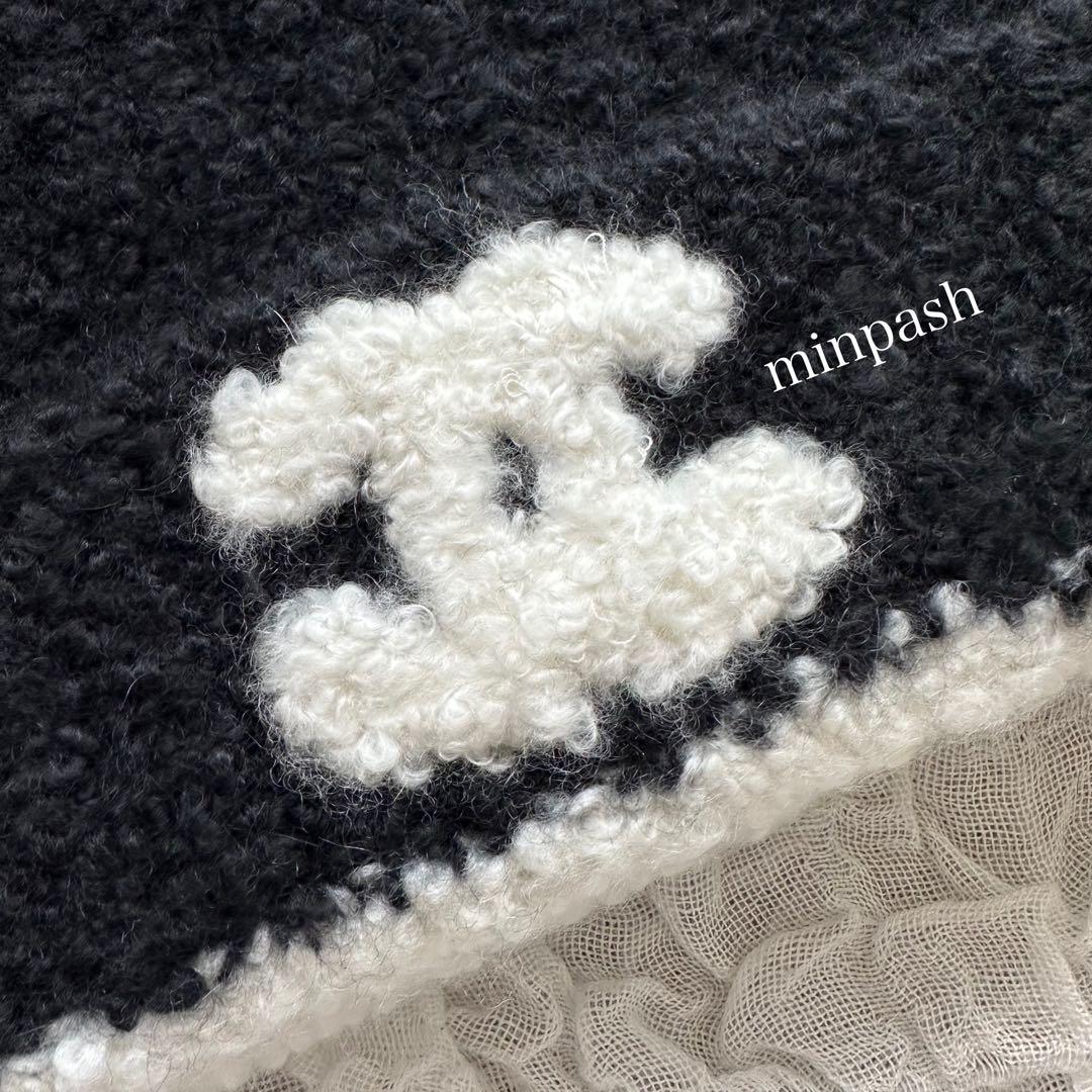 CHANEL ♡ 大人気 男女兼用 ニット帽 CCマーク ビーニー 黒 正規品
