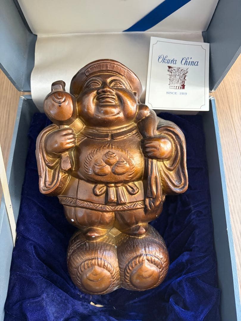 大倉陶園 大黒天 七福神 置物 Okura China 箱付 - メルカリ
