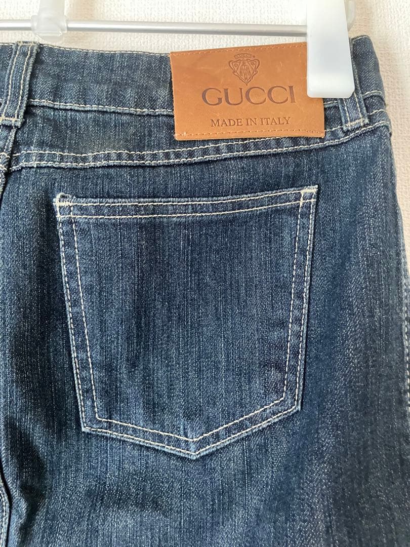 GUCCI 膝丈デニムスカート 38 イタリア製