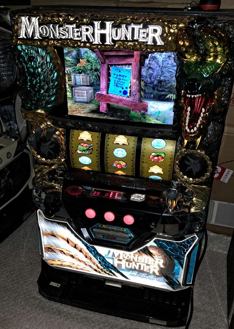 スロット 実機 パチスロ モンスターハンター 月下雷鳴 スロット実機 モンスターハンター 月下雷鳴