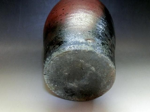 壷○古備前口広立ち瓶壺 古い備前焼き 江戸期 花瓶 花器