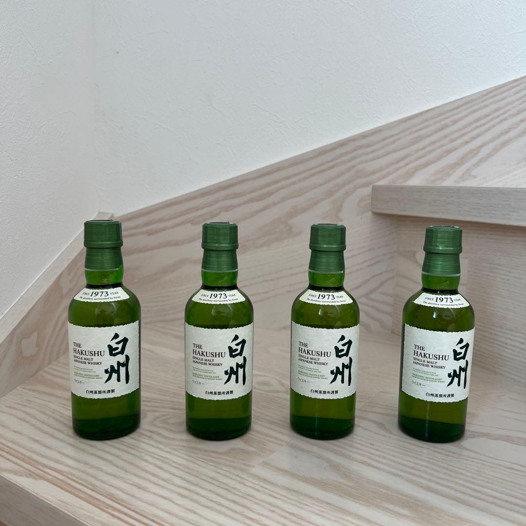 白州ウイスキー 1973年製 180ml ミニボトル4本セット 白州 シングル