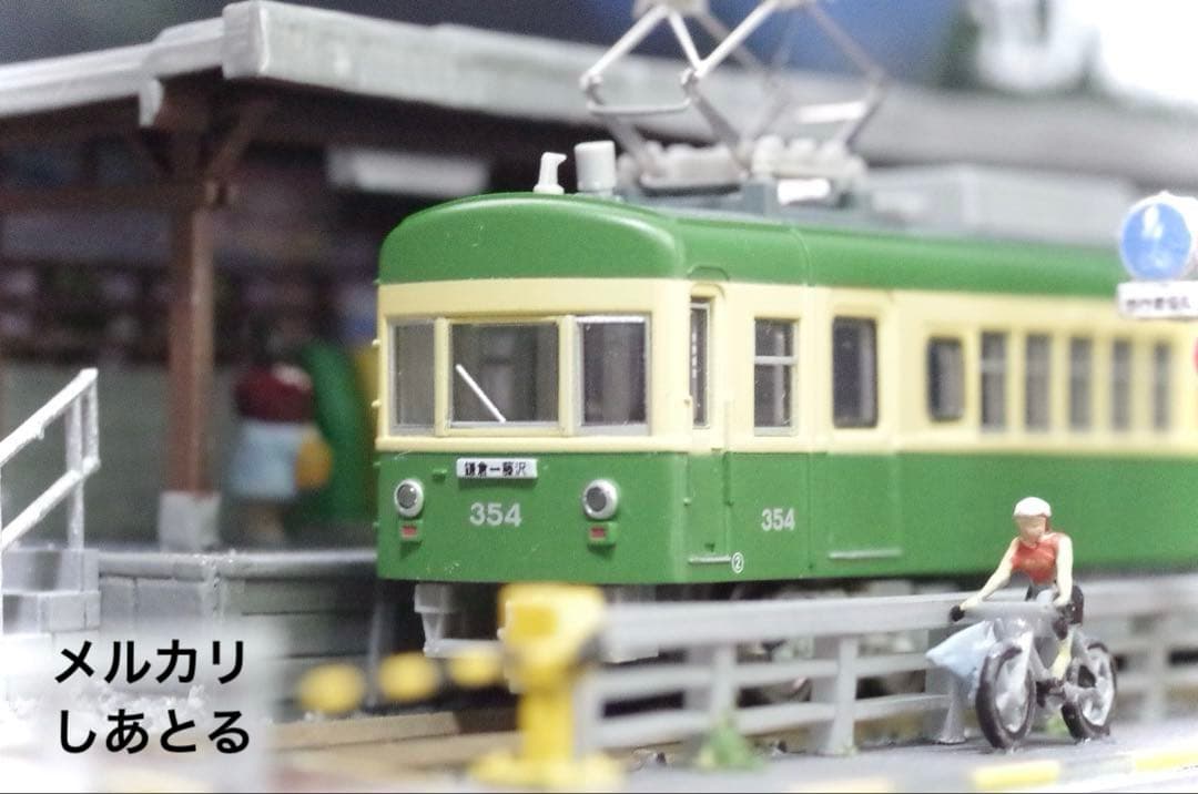 江ノ電 鎌倉高校前 鉄道ジオラマ展示台 Nゲージ Bトレ 鉄コレ 鉄道模型