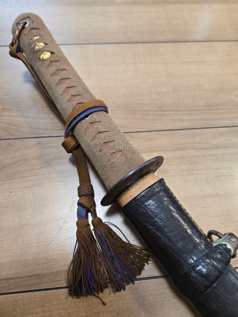 実物　最終値下げ　陸軍将校用軍刀拵えのみ　野戦用　刀身/つなぎ無し