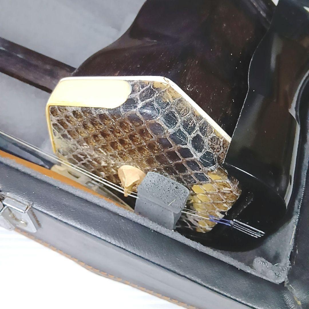 二胡　DUNHUANG 敦煌牌 上海民族楽器 ハードケース　弓　本革　蛇皮