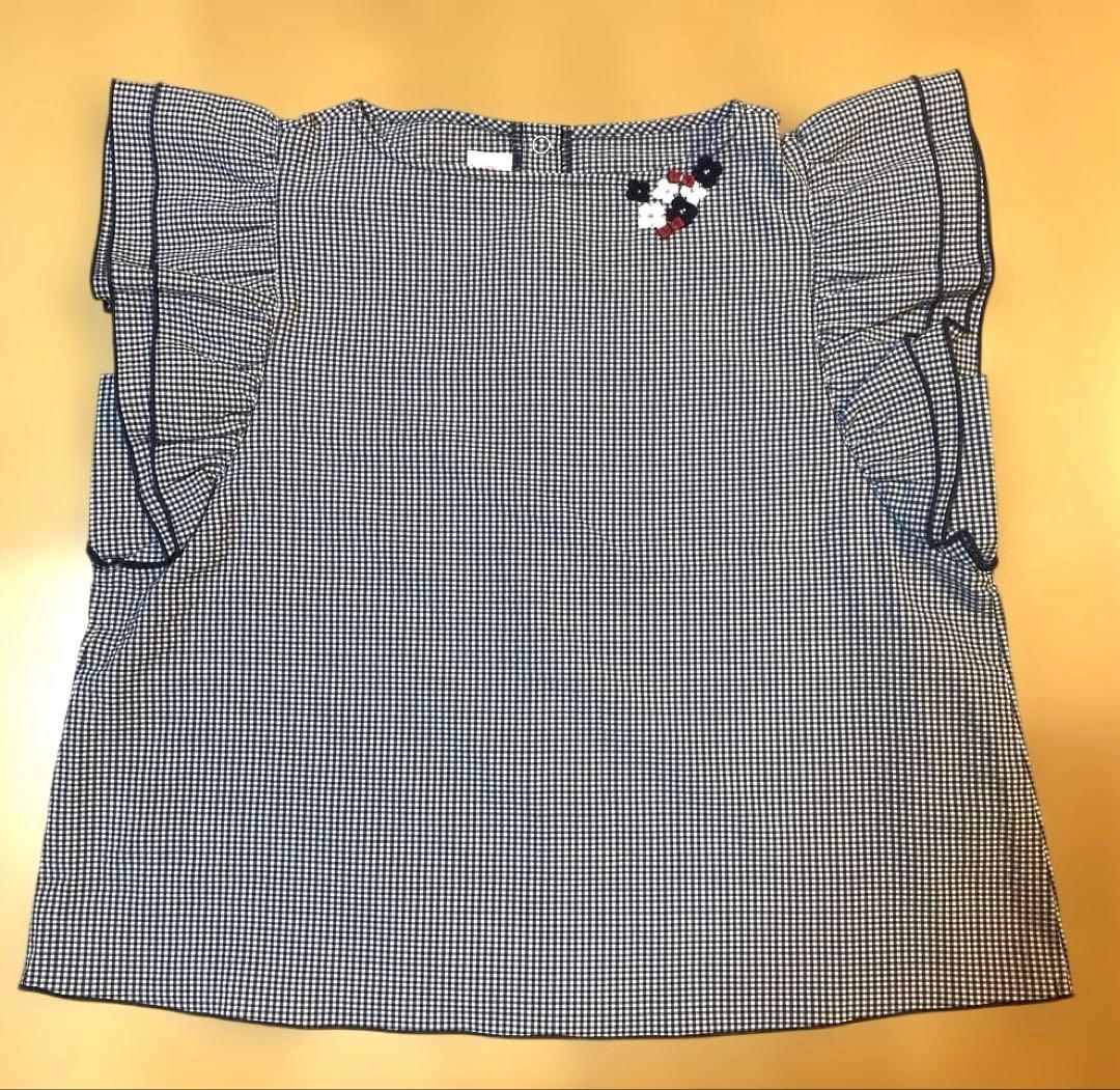 familiar 90cm 長袖カットソー・ファミリアチェックズボンセット