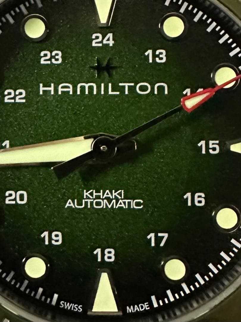 美品 自動巻HAMILTON ハミルトン カーキネイビー サブマリーナタイプ