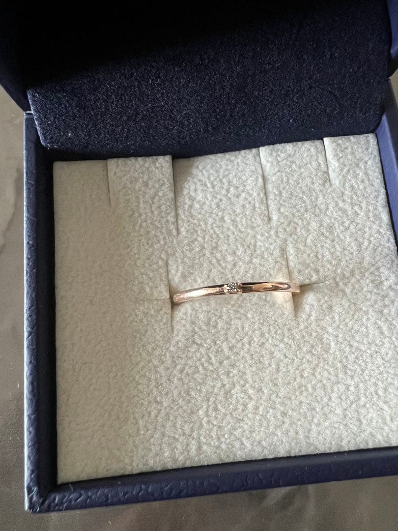 ヴァンドーム青山　K10ピンクゴールド ダイヤモンド付きリング　指輪
