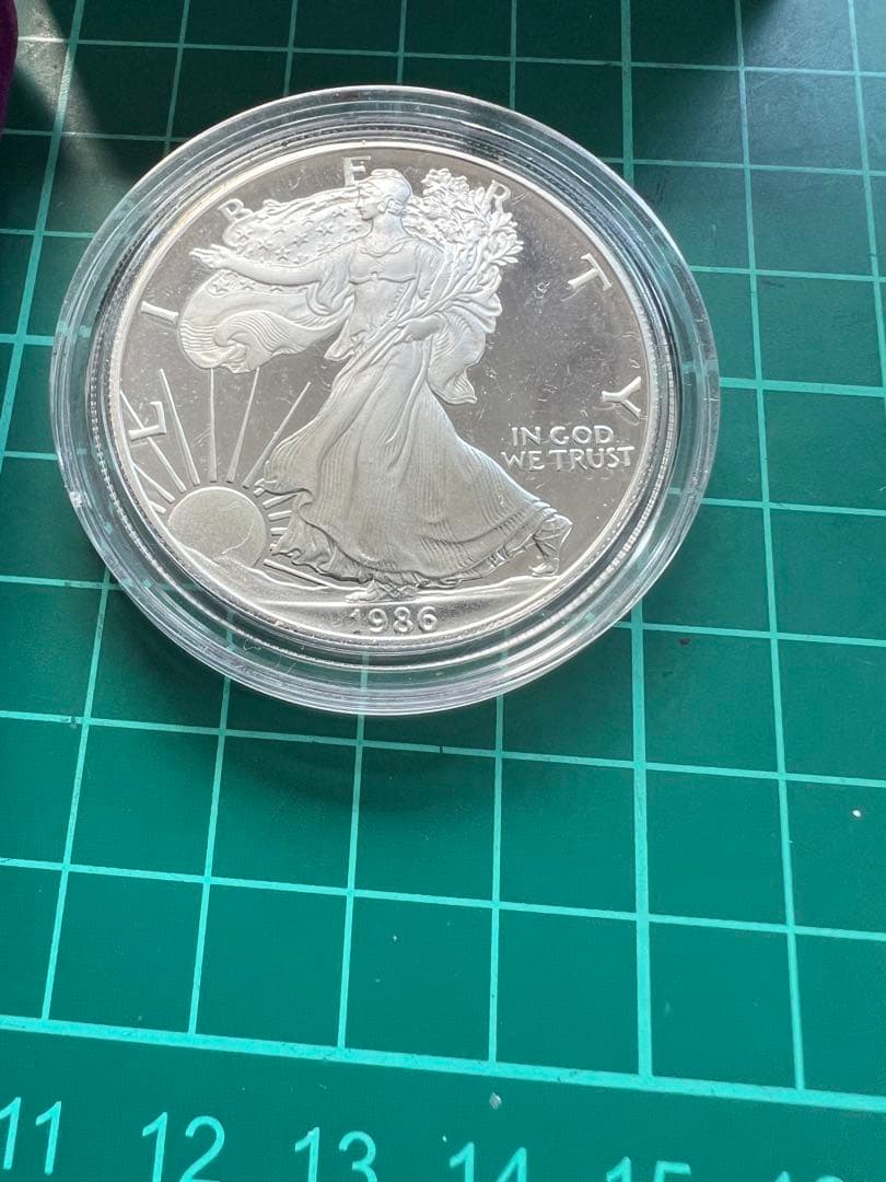 外国銀貨　アメリカ1D銀貨 1986年