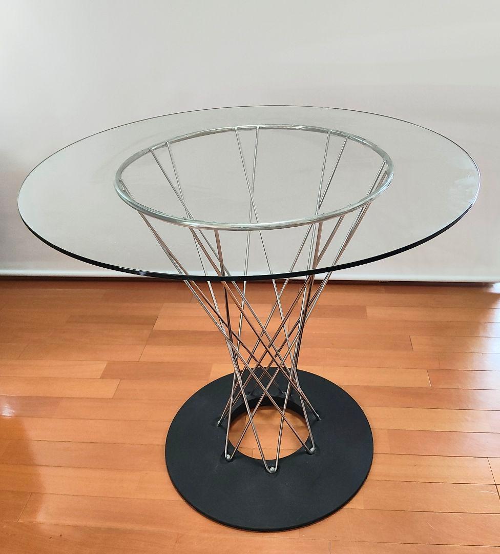 【ミッドセンチュリーモダン】イサムノグチ／ガラス丸テーブル／リプロダクト品