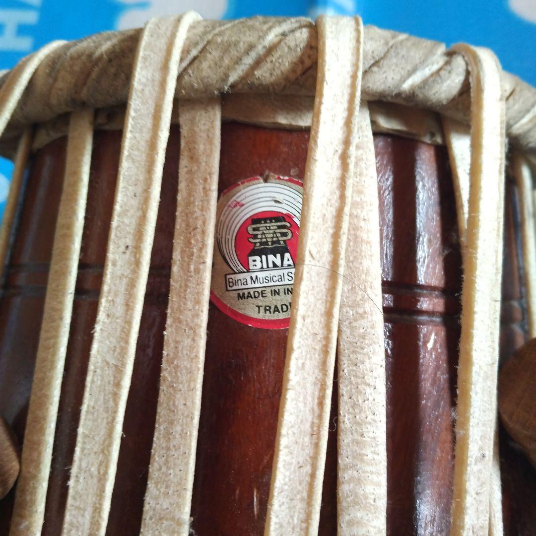 BINA タブラ(タブラ)セット 打楽器 民族楽器 インド・パキスタン