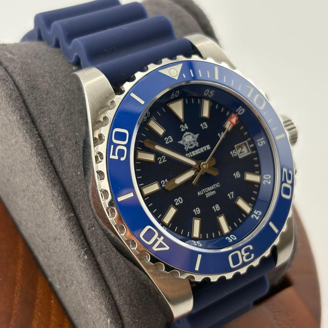 【希少】　Addiesdive 自動巻　ブルー　希少　ダイバー