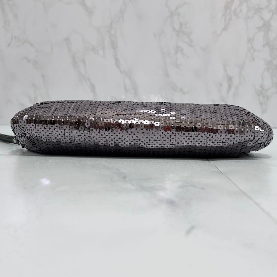 ◎美品◎ COACH スパンコール kisslock パーティバッグ シルバー