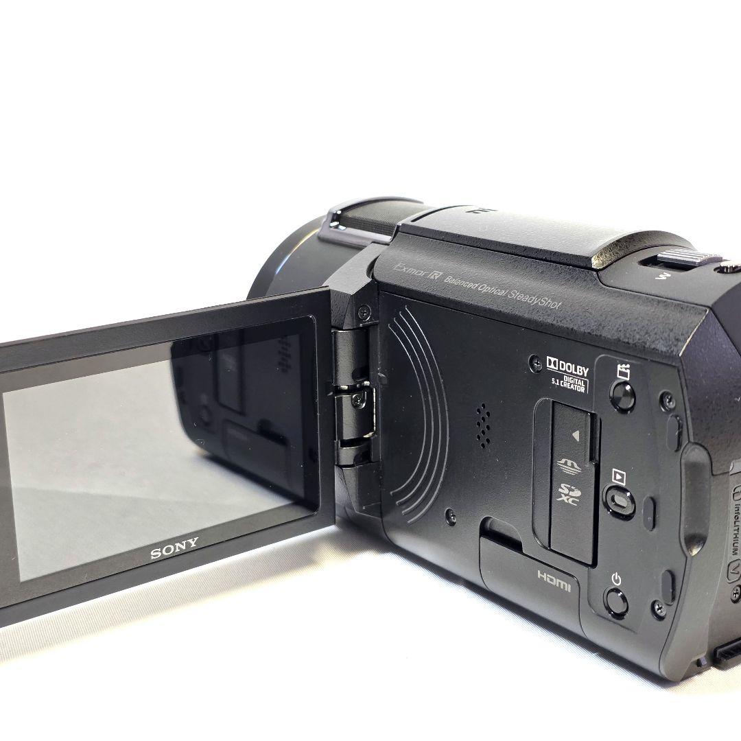 【美品】SONY 4Kビデオカメラ FDR-AX45　大容量バッテリー2個付き