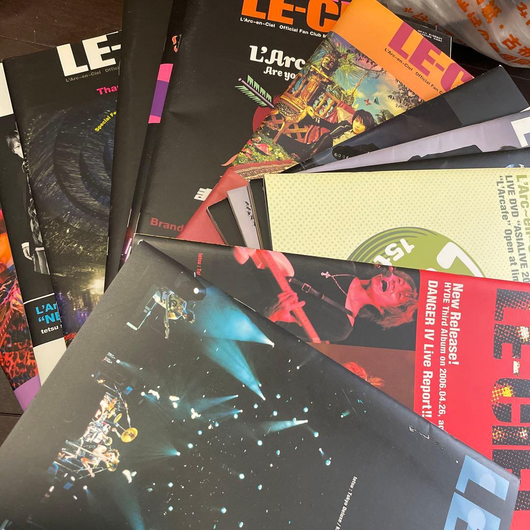 L'Arc~en~Ciel 会報 雑誌 写真集 ライブパンフ チラシ cdでー
