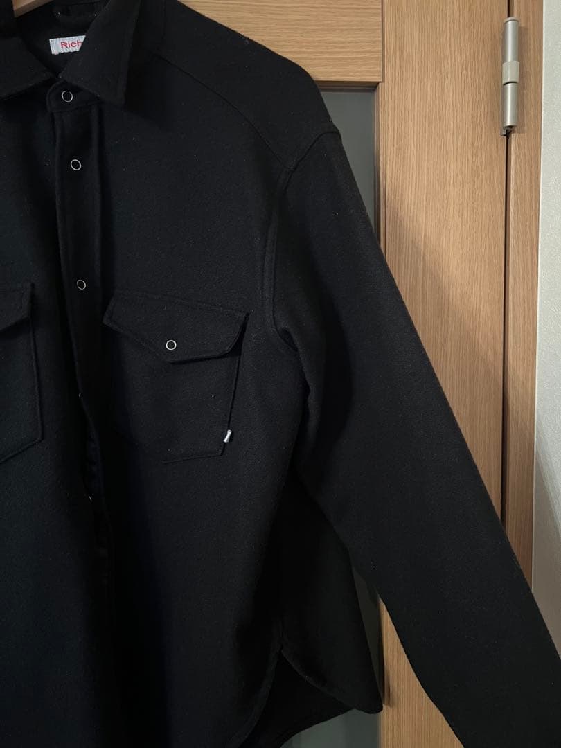 Richardson ブラック ウールジャケット　XL