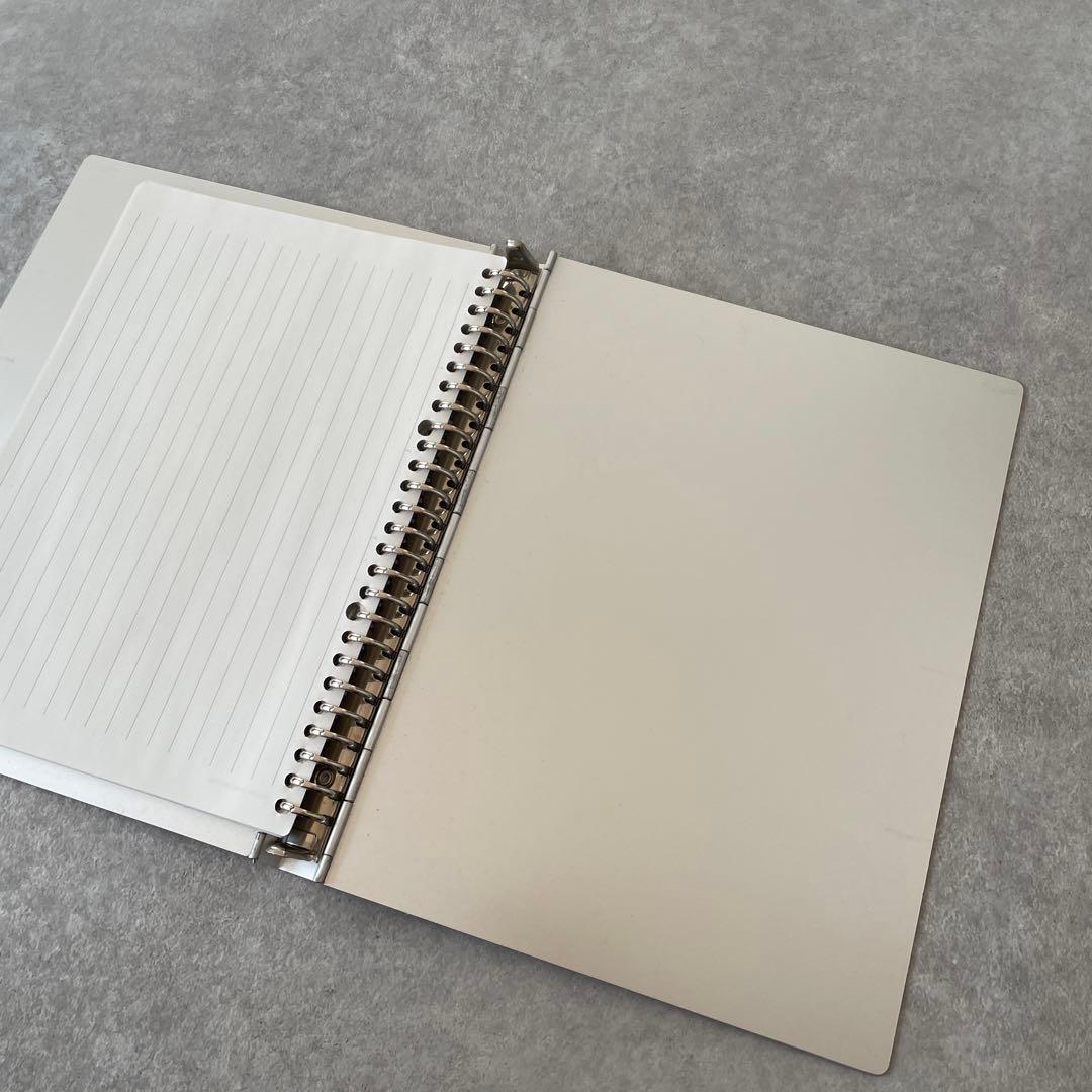 無印良品【激レア】B5サイズ26穴 アルミバインダー - メルカリ