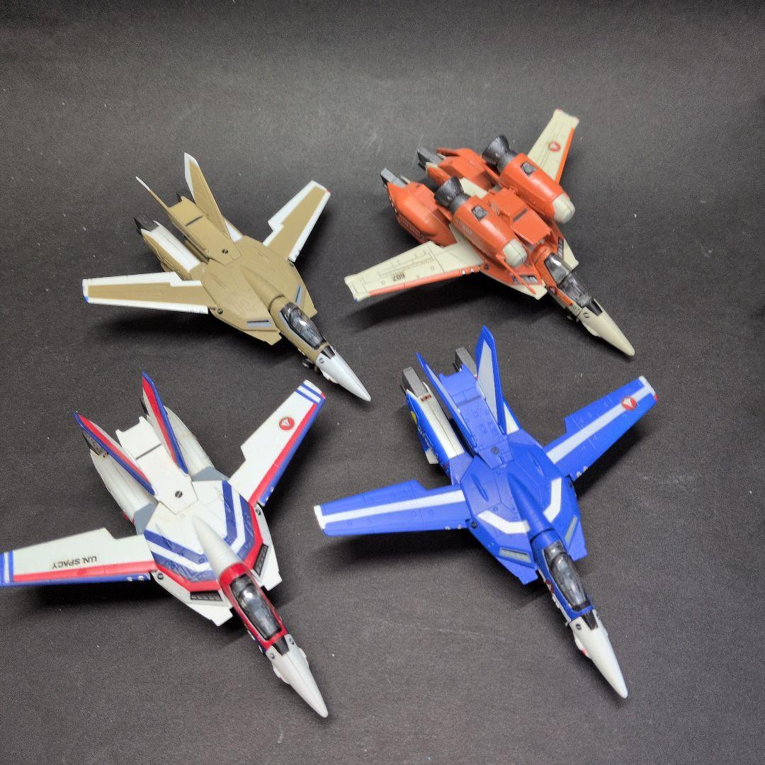 【オマケ付】マクロス亜鉛合金バルキリーVF1J＆８機体まとめ売り合計９機体