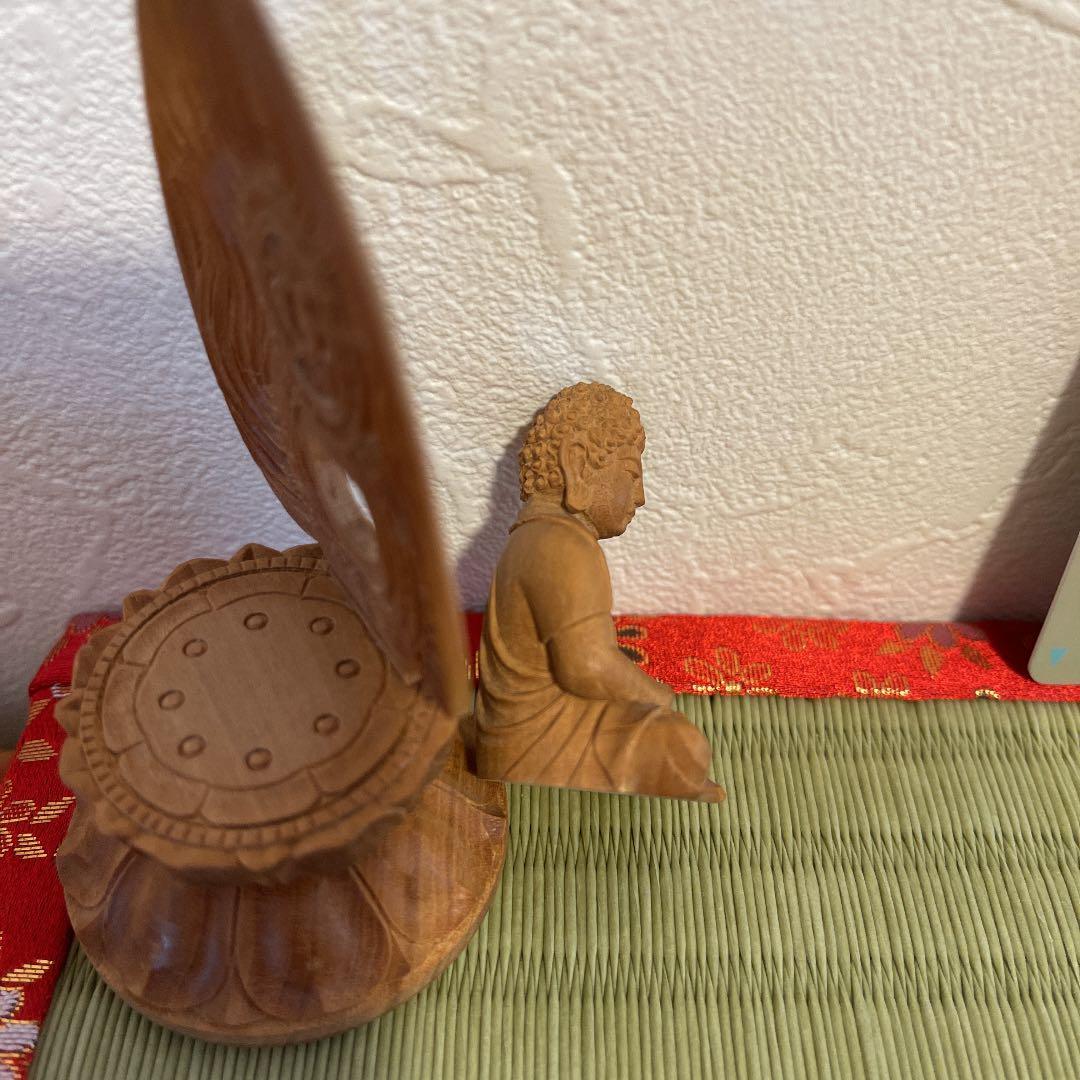 美品 籠山白檀 阿弥陀佛 京都大仏師の作品