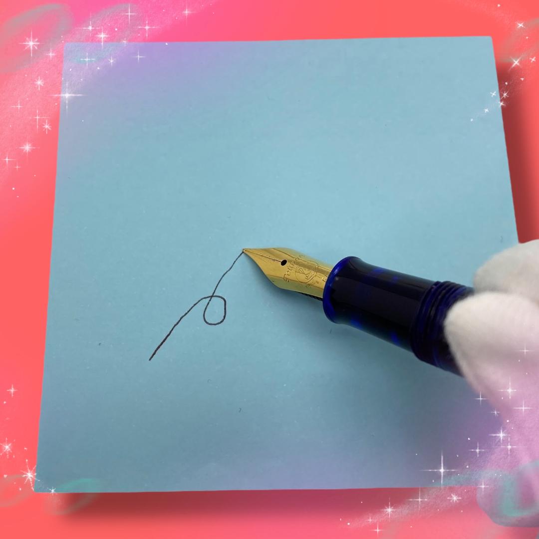 《美品》 ペリカン 万年筆 トラディショナル M200 スケルトン ダークブルー