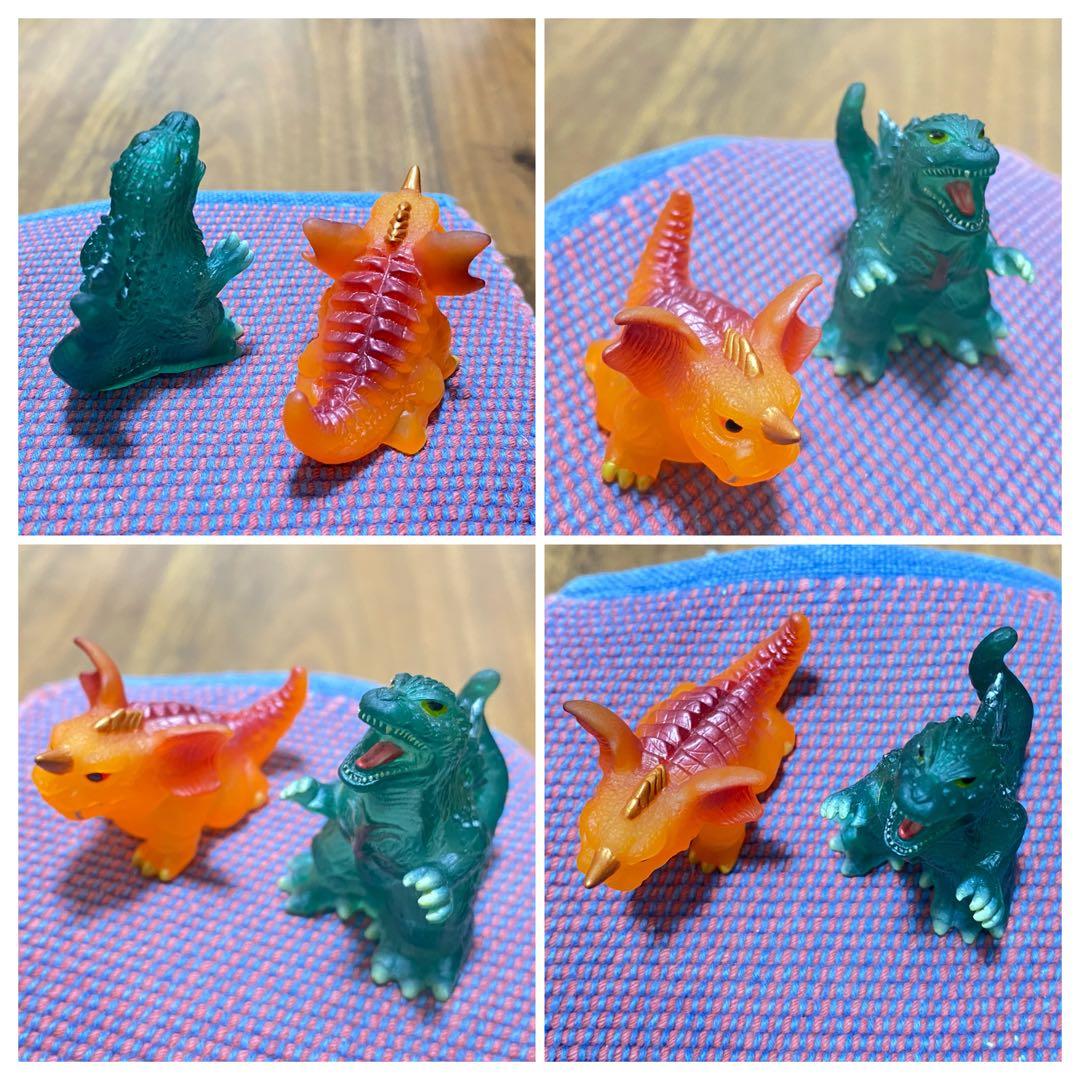 ゴジラ　バラゴン　指人形　ゲームボーイアドバンス　GBA クリア　フィギュア