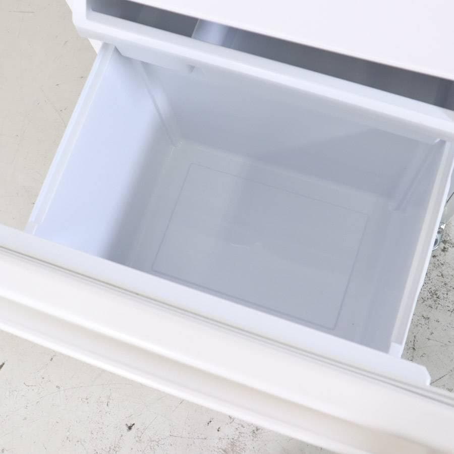 22年製 アクア 201L 2ドア 冷蔵庫 AQR-20N(W) 右開き ミルク