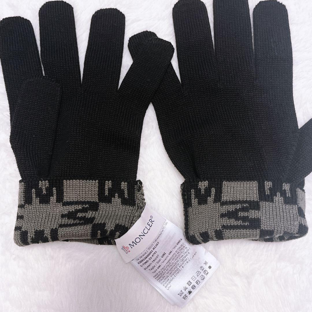 美品】 モンクレール 手袋 グローブ メンズ レディース ユニセックス