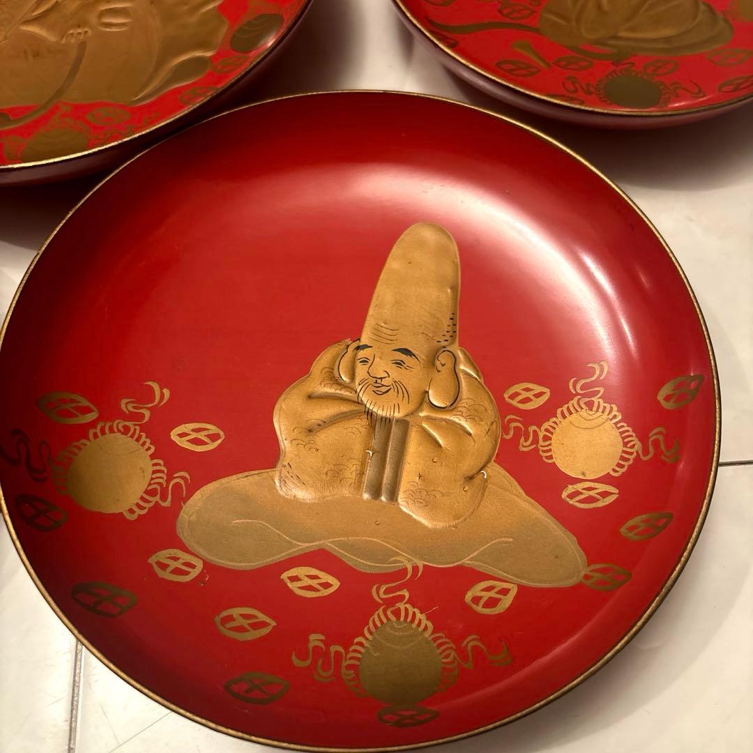 明治時代 七福神が金彩たっぷりで描かれた幸運や金運をを