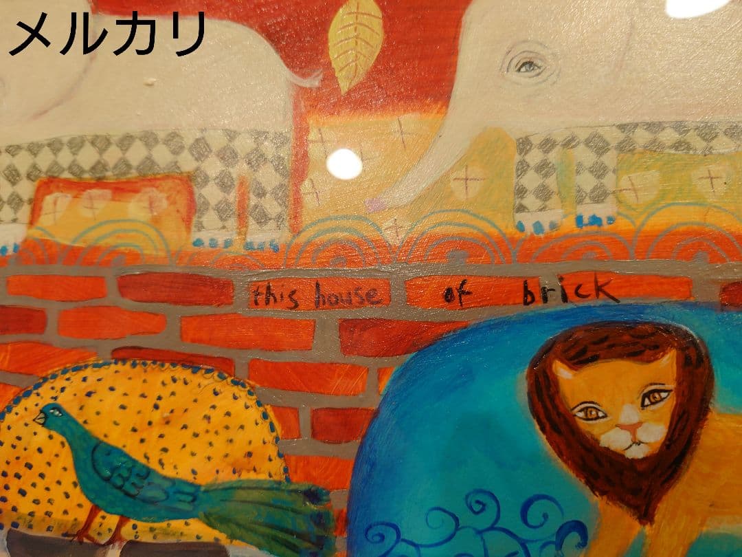 カレンホイプティング 原画 ライオン ライオン 版画