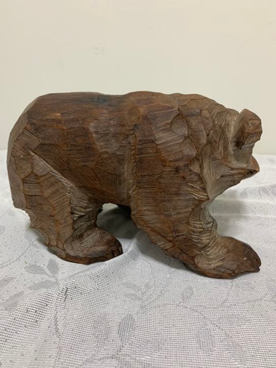 木彫の熊 作者あり 作者不明 写真を見てご判断願います｜