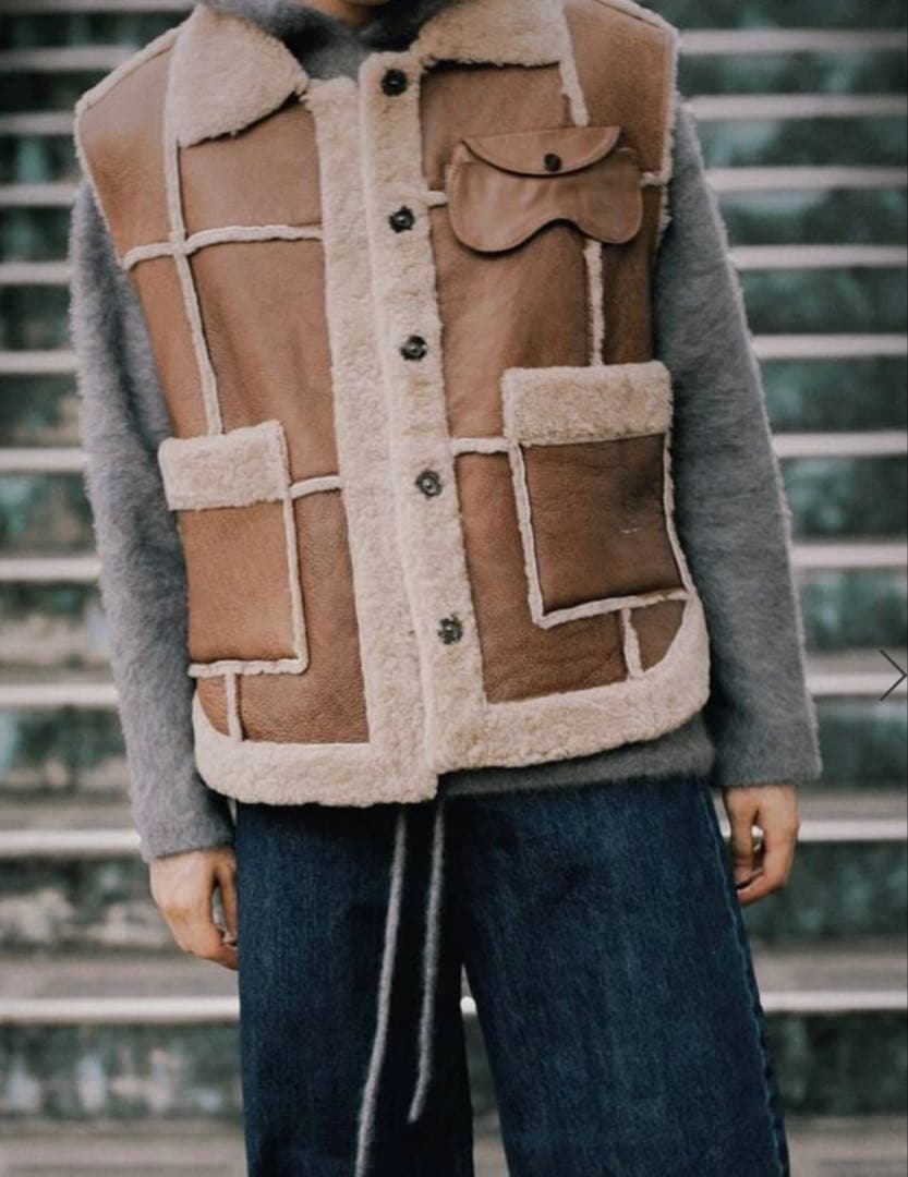 EREVAN/エレヴァン　VESTE FUJI：ムートンベスト　レショップ