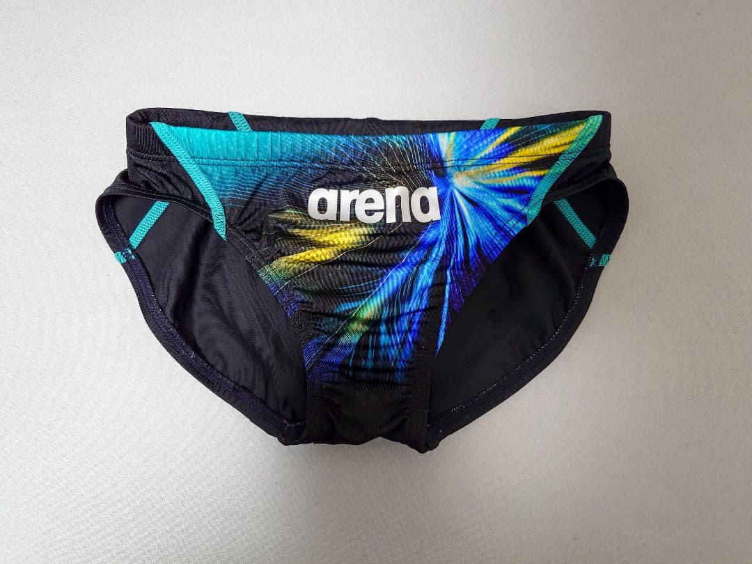arena】アリーナ 競パン 競泳水着 Sサイズ ホワイト/ネオン arena 競泳