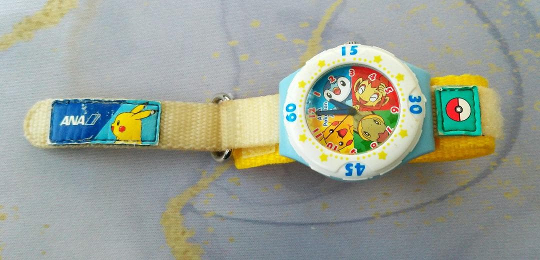 ANA ポケモンジェット ポケモンコラボ スポーツウォッチ腕時計 現状品