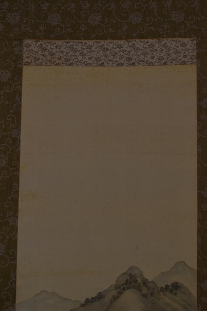 作者不詳/美江？/農村風景図/田家人物図/掛軸☆宝船☆Z-736