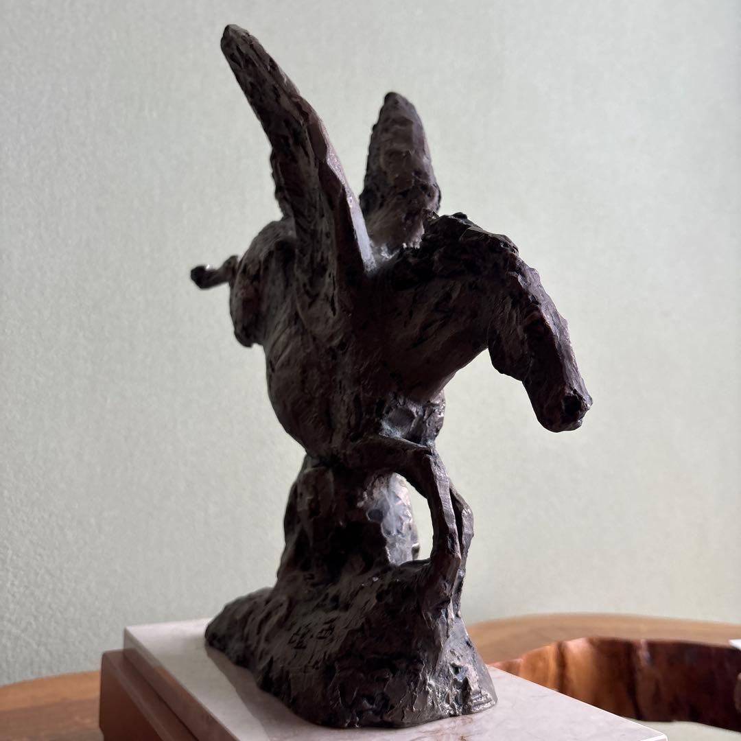 洋銀】北村西望造 「春風」彫刻置物 共箱 高さ33.5cm - メルカリ