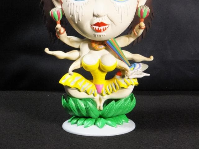 現代美術 田名網敬一 直筆サイン『KANNON観音菩薩像』立体ペイント1205C