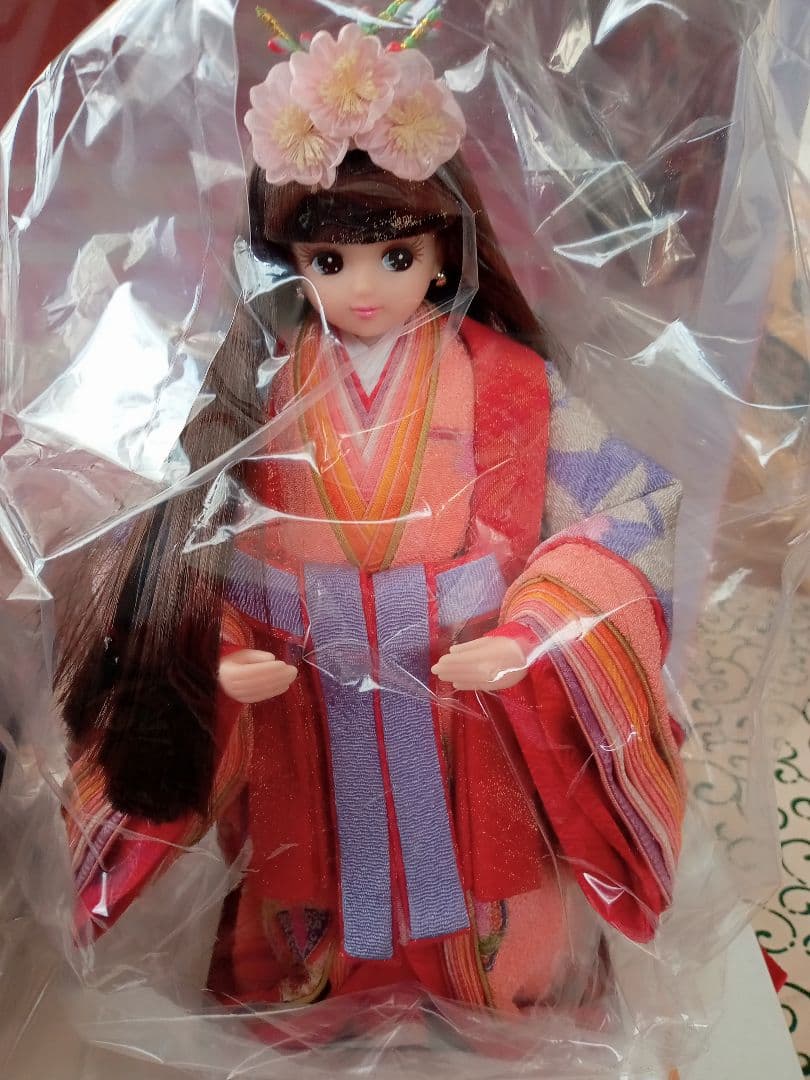 リカちゃんひな人形　久月　立親王飾り　立ち雛　屏風・台セット　限定版　未使用品
