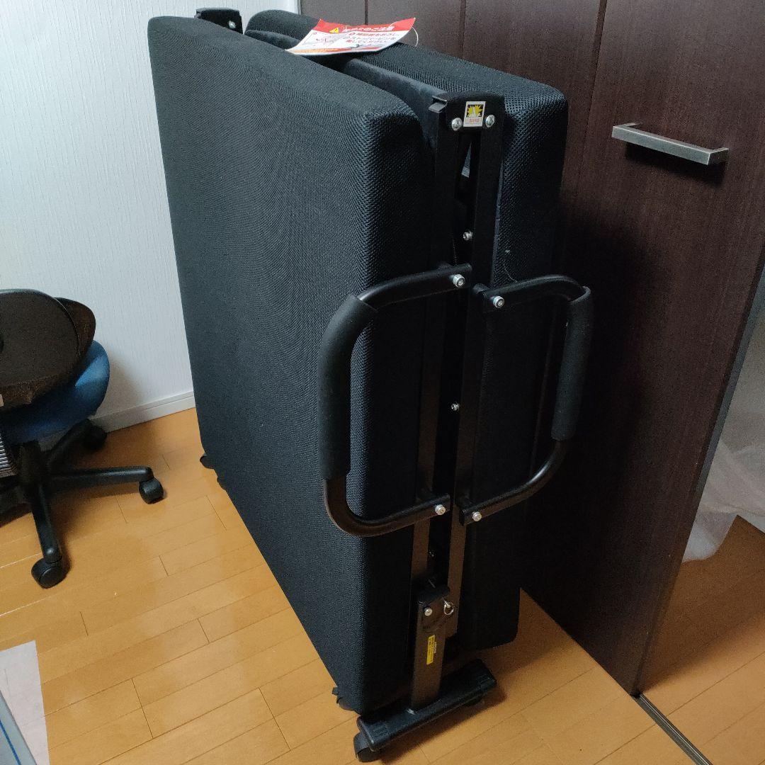 折りたたみベッド ブラックKRH 引き取り限定